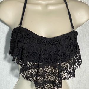 Bikini top lace overlay